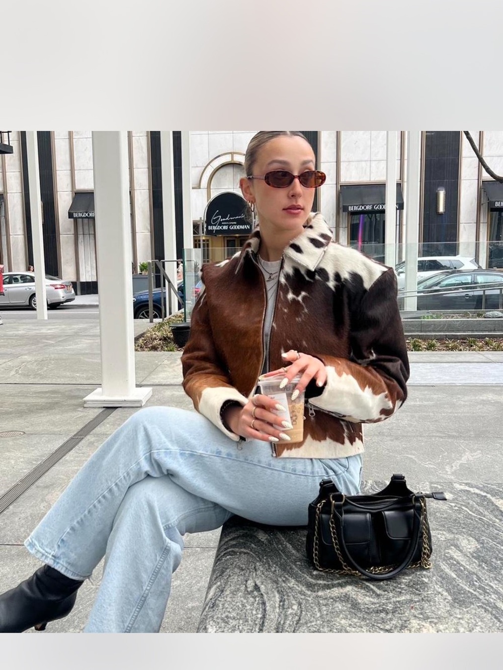 Limited Edition Nasty Gal Cowhide Jacket